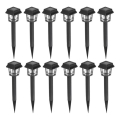 SADA 12x LED Solární lampa LED/0,06W/1,2V 1xAA 6500K IP44 100 mAh
