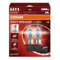 SADA 2x Autožárovka NIGHT BREAKER H11 PGJ19-2/55W/12V - Osram