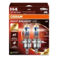 SADA 2x Autožárovka NIGHT BREAKER H4 P43t/60/55W/12V - Osram