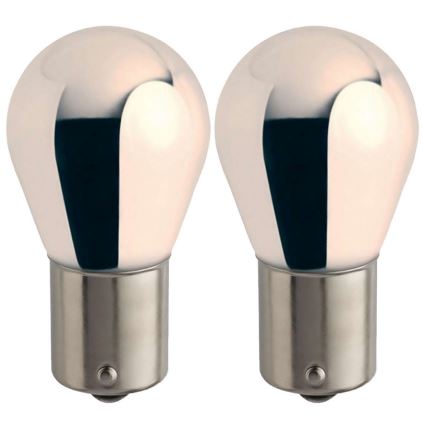 SADA 2x Autožárovka Philips SILVER VISION 12496SVB2 PY21W BAU15s/21W/12V