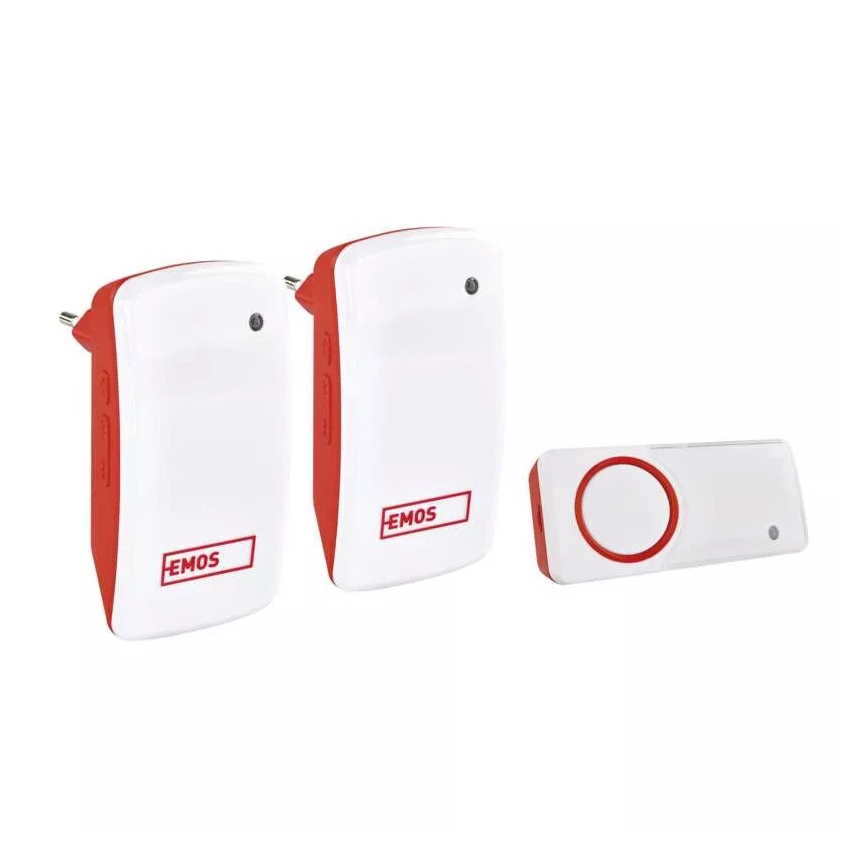 SADA 2x Bezdrátový zvonek do zásuvky 230V IP44