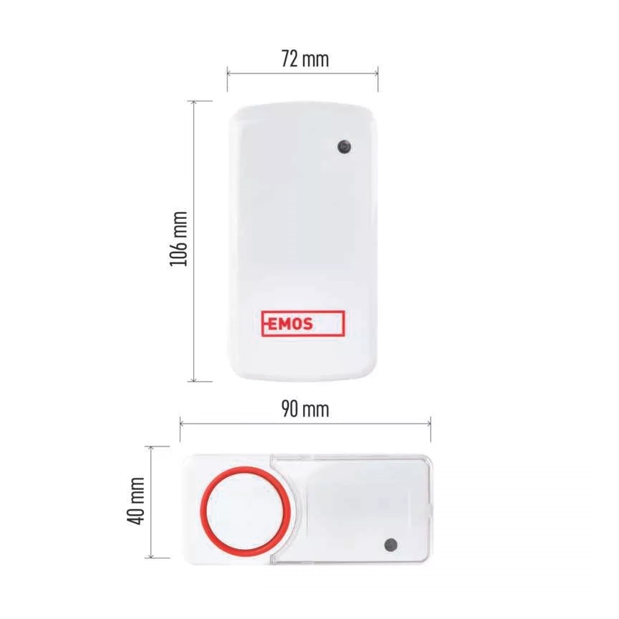 SADA 2x Bezdrátový zvonek do zásuvky 230V IP44