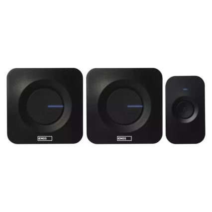 SADA 2x Bezdrátový zvonek na baterie 3xAAA + 1xA23 IP56