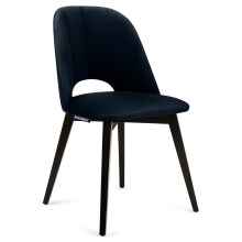 SADA 2x Jídelní židle BOVIO 86x48 cm tmavě modrá/buk