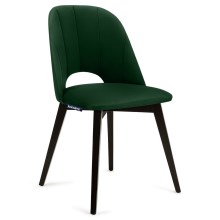 SADA 2x Jídelní židle BOVIO 86x48 cm tmavě zelená/buk