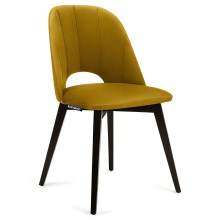 SADA 2x Jídelní židle BOVIO 86x48 cm žlutá/buk