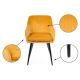 SADA 2x Jídelní židle LENTI oranžová