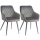 SADA 2x Jídelní židle RICO šedá