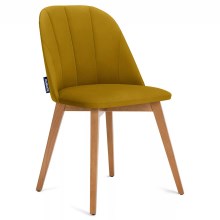 SADA 2x Jídelní židle RIFO 86x48 cm žlutá/buk