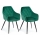 SADA 2x Jídelní židle SAMETTI zelená