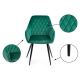 SADA 2x Jídelní židle SAMETTI zelená