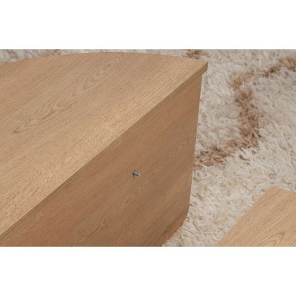 SADA 2x Konferenční stolek ORION 90x60/85x30 cm dub