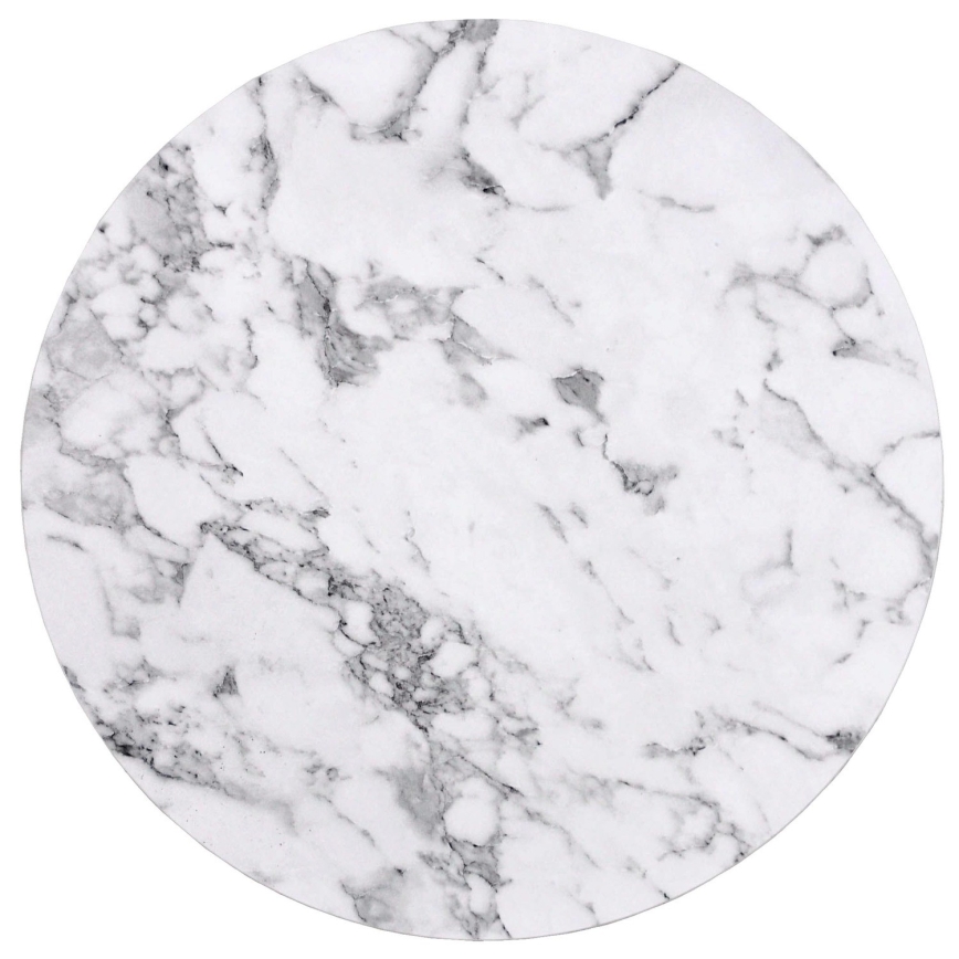 SADA 2x Konferenční stolek PAOLA pr. 38/60 cm šedá/mramor