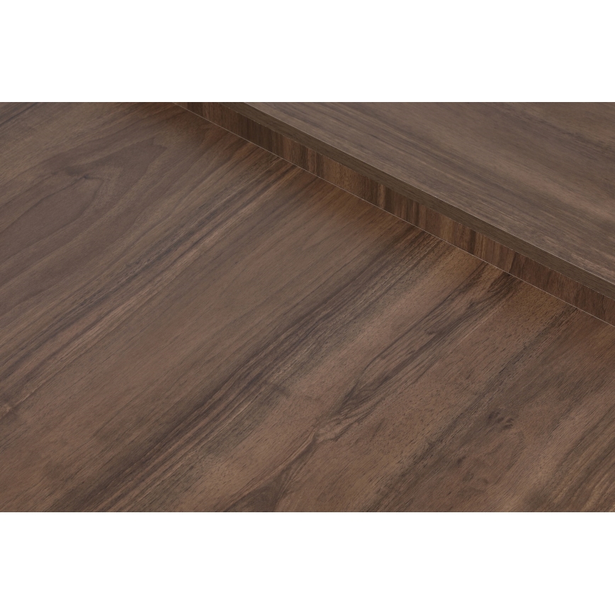 SADA 2x Konferenční stolek PODIUM 90x60/85x30 cm hnědá