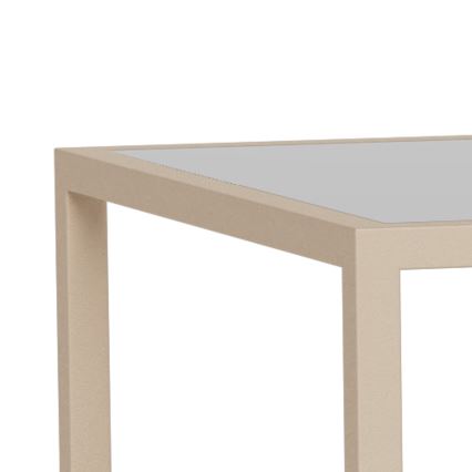 SADA 2x Konferenční stolek SARON 90x50 cm šedá/čirá