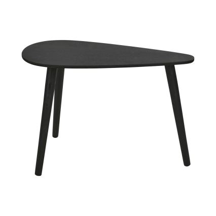 SADA 2x Konferenční stolek SOLE 60/80x30/40 cm černá