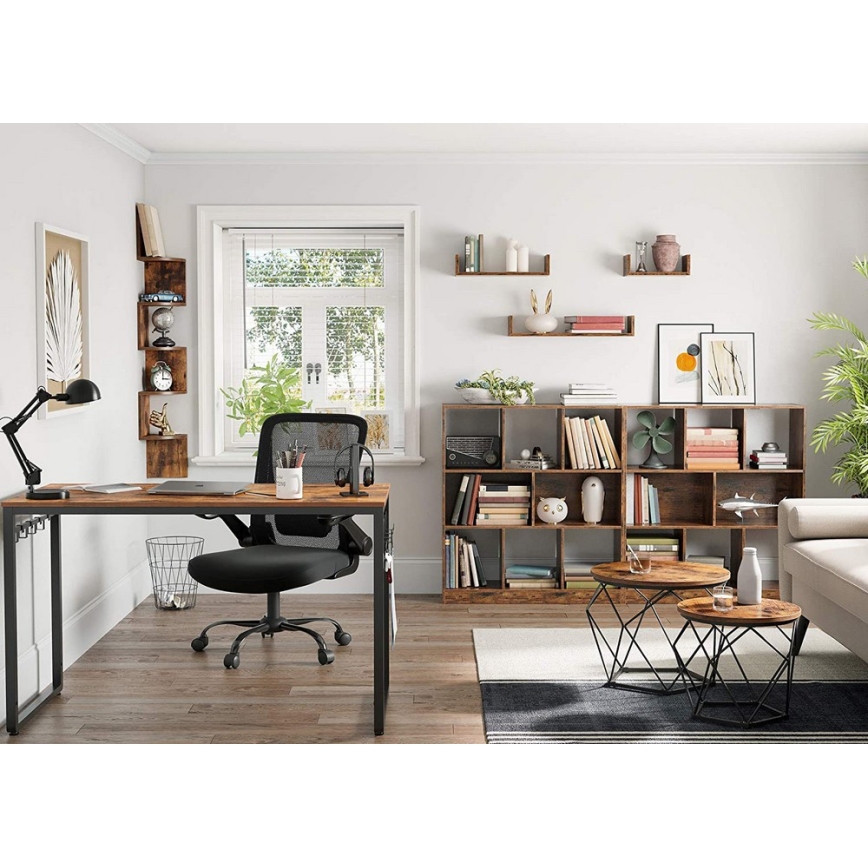 SADA 2x Konferenční stolek TALIA 50/40 cm hnědá/černá