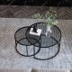 SADA 2x Konferenční stolek TOKYO pr. 42/60 cm černá