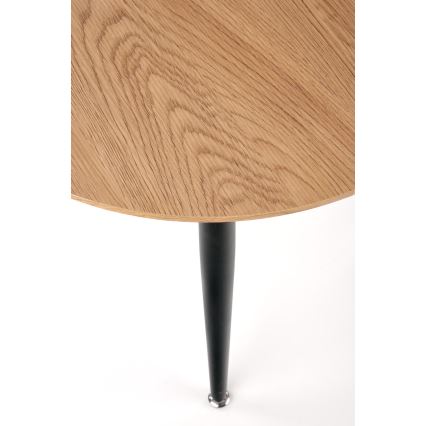 SADA 2x Konferenční stolek ZENYA 60/40 cm dub/černá
