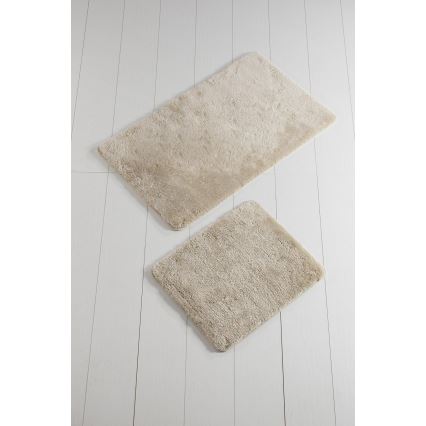 SADA 2x Koupelnová předložka 60/100 cm béžová