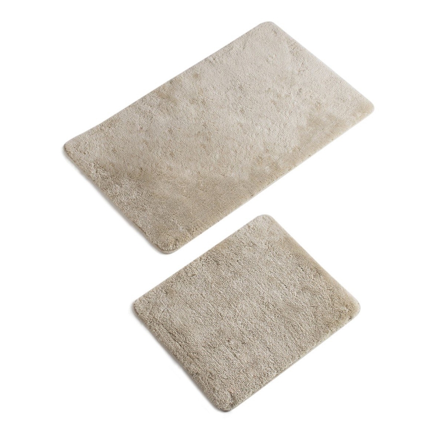 SADA 2x Koupelnová předložka 60/100 cm béžová