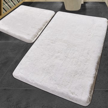 SADA 2x Koupelnová předložka 60/100 cm bílá