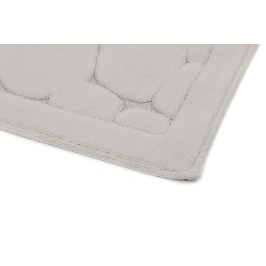 SADA 2x Koupelnová předložka LINO 60/100 cm krémová