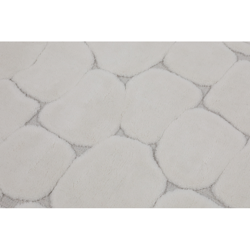 SADA 2x Koupelnová předložka LINO 60/100 cm krémová