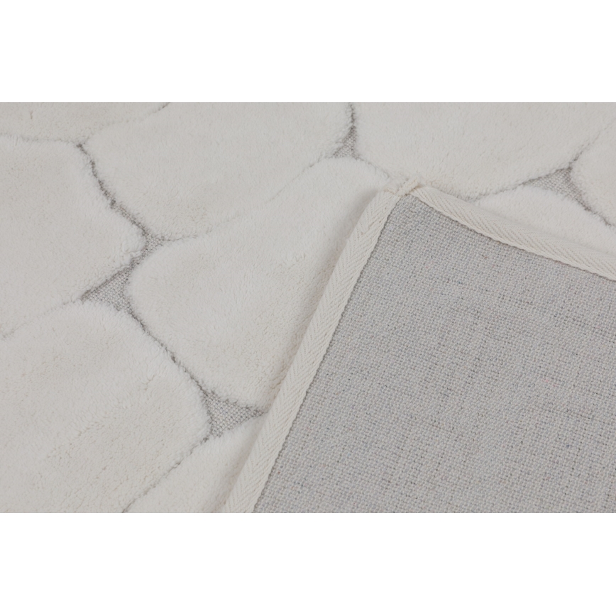 SADA 2x Koupelnová předložka LINO 60/100 cm krémová