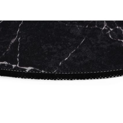 SADA 2x Koupelnová předložka MARBLE 50x60/60x100 cm černá