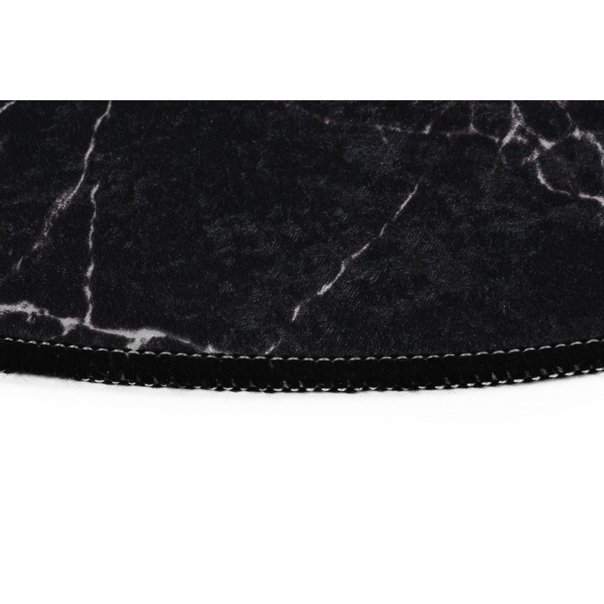 SADA 2x Koupelnová předložka MARBLE 50x60/60x100 cm černá