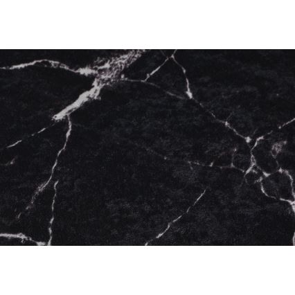 SADA 2x Koupelnová předložka MARBLE 50x60/60x100 cm černá