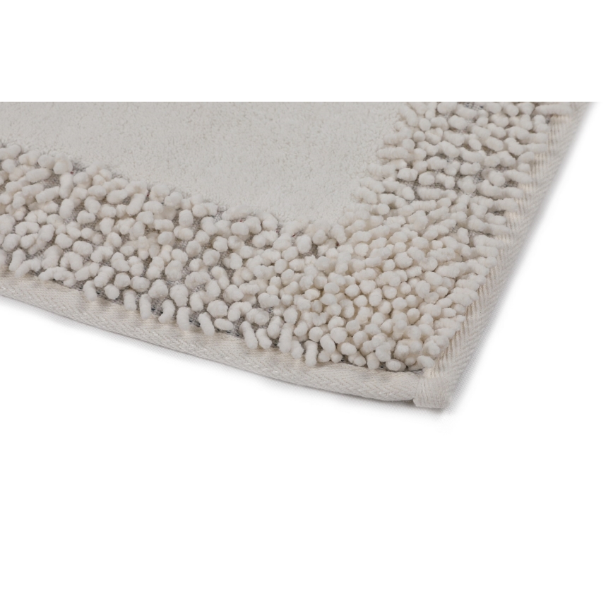 SADA 2x Koupelnová předložka PIANTE 60/100 cm bílá