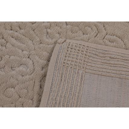 SADA 2x Koupelnová předložka PIANTE 60/100 cm hnědá