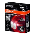 SADA 2x LED Autožárovka NIGHT BREAKER W2.1x9.5d/1W/12V 5700K - Osram