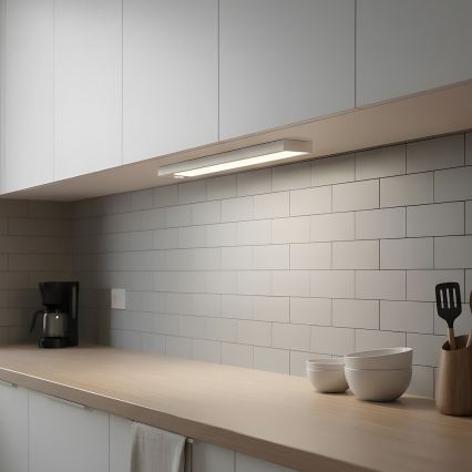 SADA 2x LED Nabíjecí osvětlení nábytku se senzorem pohybu a soumraku VIRO LED/1,2W/3,7V 800 mAh 3000/4000/6500K 30 cm bílá