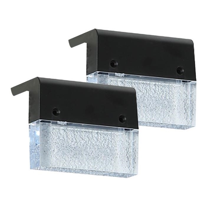 SADA 2x LED RGB Solární nástěnné svítidlo LED/1W/1,2V 3500K IP65