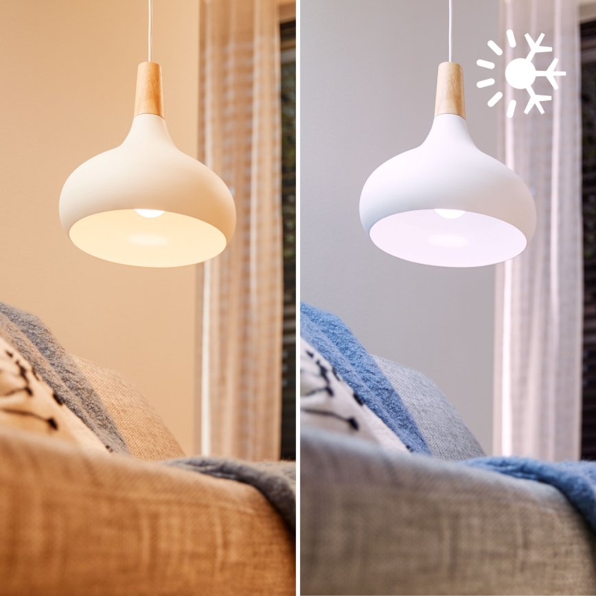 SADA 2x LED RGB Stmívatelná žárovka Philips SMART A60 E27/8,5W/230V 2200-6500K + dálkové ovládání