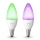 SADA 2x LED RGB Stmívatelná žárovka Philips Hue WHITE AND COLOR AMBIANCE E14/6W/230V 2200-6500K