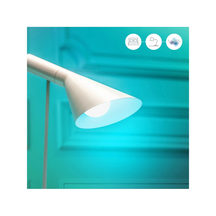 SADA 2x LED RGBW Stmívatelná žárovka A60 E27/9W/230V 2200-6500K Wi-Fi + dálkové ovládání - WiZ