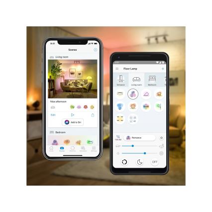 SADA 2x LED RGBW Stmívatelná žárovka A60 E27/9W/230V 2200-6500K Wi-Fi + dálkové ovládání - WiZ
