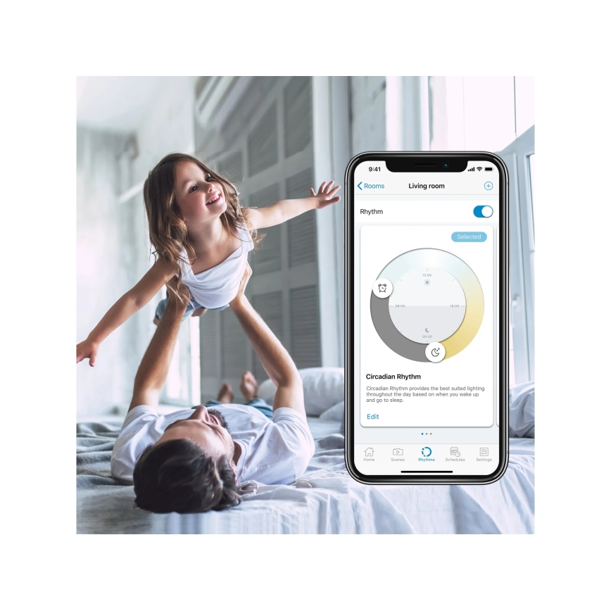 SADA 2x LED RGBW Stmívatelná žárovka A60 E27/9W/230V 2200-6500K Wi-Fi + dálkové ovládání - WiZ