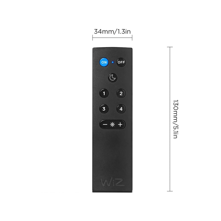 SADA 2x LED RGBW Stmívatelná žárovka A60 E27/9W/230V 2200-6500K Wi-Fi + dálkové ovládání - WiZ