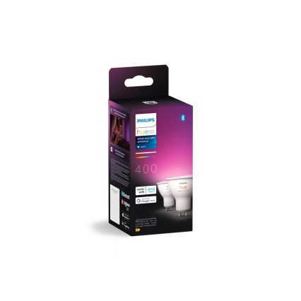 SADA 2x LED RGBW Stmívatelná žárovka Philips Hue White And Color Ambiance GU10/4,2W/230V 2000-6500K