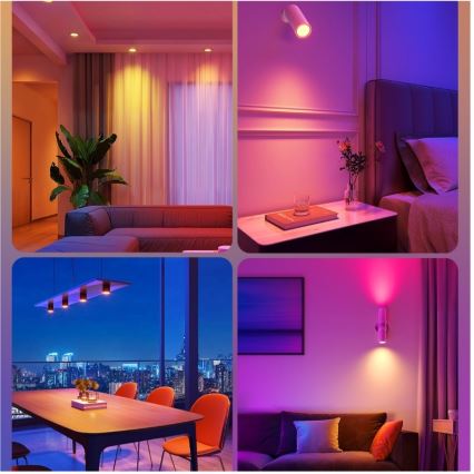 SADA 2x LED RGBWW Stmívatelná žárovka E14/5W/230V 2700-6500K Wi-Fi - Govee