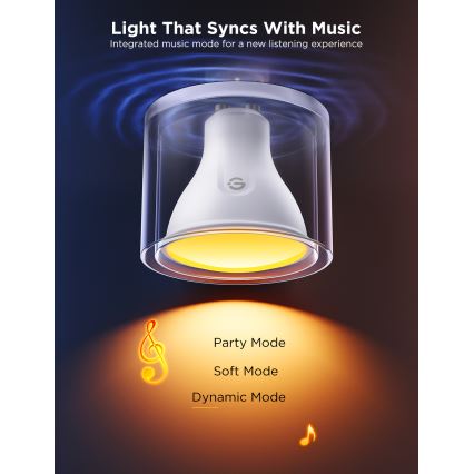 SADA 2x LED RGBWW Stmívatelná žárovka GU10/4,8W/230V 2700-6500K Wi-Fi - Govee