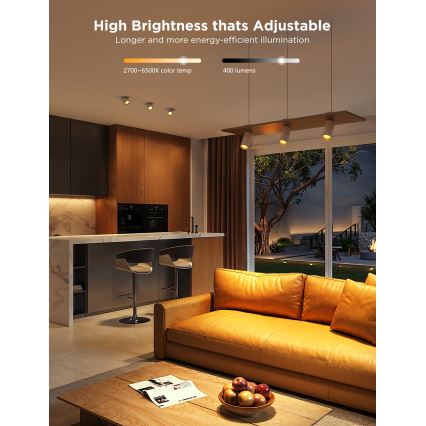 SADA 2x LED RGBWW Stmívatelná žárovka GU10/4,8W/230V 2700-6500K Wi-Fi - Govee
