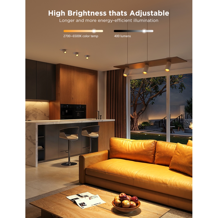SADA 2x LED RGBWW Stmívatelná žárovka GU10/4,8W/230V 2700-6500K Wi-Fi - Govee