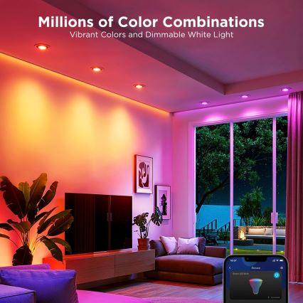 SADA 2x LED RGBWW Stmívatelná žárovka GU10/4,8W/230V 2700-6500K Wi-Fi - Govee