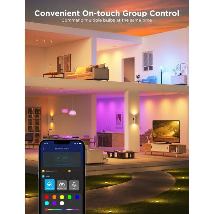 SADA 2x LED RGBWW Stmívatelná žárovka GU10/4,8W/230V 2700-6500K Wi-Fi - Govee